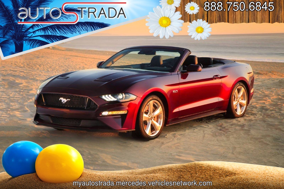 2020 Burgundy /Black Ford Mustang GT Convertible (1FATP8FF9L5) with an 5.0L V8 DOHC 32V engine, Automatic transmission, located at 3160 South Valley View Blvd, Las Vegas, NV, 89146, (888) 750-6845, 36.132458, -115.190247 - In some ways, the 2020 Ford Mustang is just as you'd expect it to be. It has rear-wheel drive, an available 5.0-liter V8 under the hood, and all sorts of factory options to make it faster, louder, and more distinctive. What you might not expect about the Mustang is the way Ford has committed to the- Photo#1
