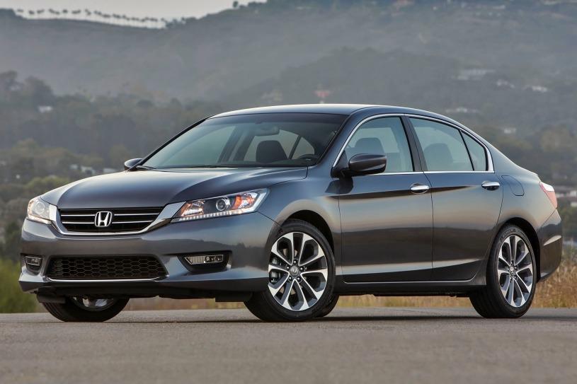 2014 Charcoal /Graphite Honda Accord Sport Sedan CVT (1HGCR2F54EA) with an 2.4L L4 DOHC 16V engine, Continuously Variable Transmission transmission, located at 3160 South Valley View Blvd, Las Vegas, NV, 89146, (888) 750-6845, 36.132458, -115.190247 - The 2014 Honda Accord earns top honors in the midsize sedan class with its mix of excellent packaging, superb fuel economy and rewarding performance. vehicle overview After last year's complete redesign, which resulted in a slimmer, more fuel-efficient Honda Accord with a higher-end cabin ambien- Photo#1